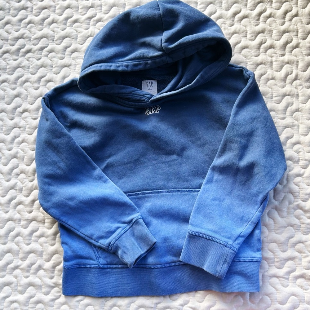 Kids GAP Blue Ombre' Hoodie Small 6/7